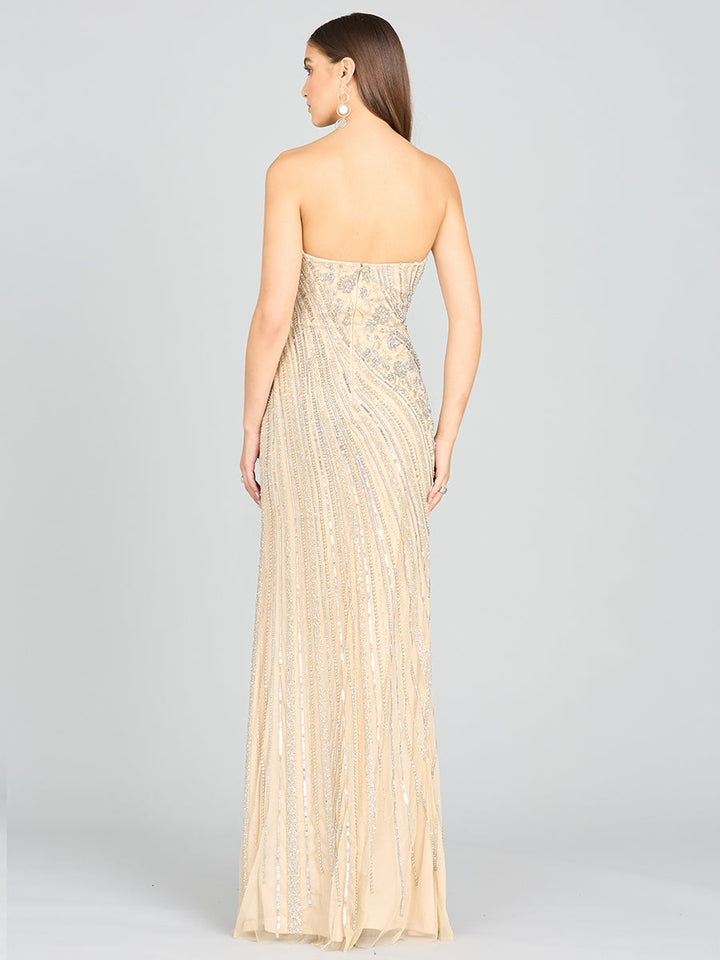 Freddy Strapless Beaded Gown - FOSTANI